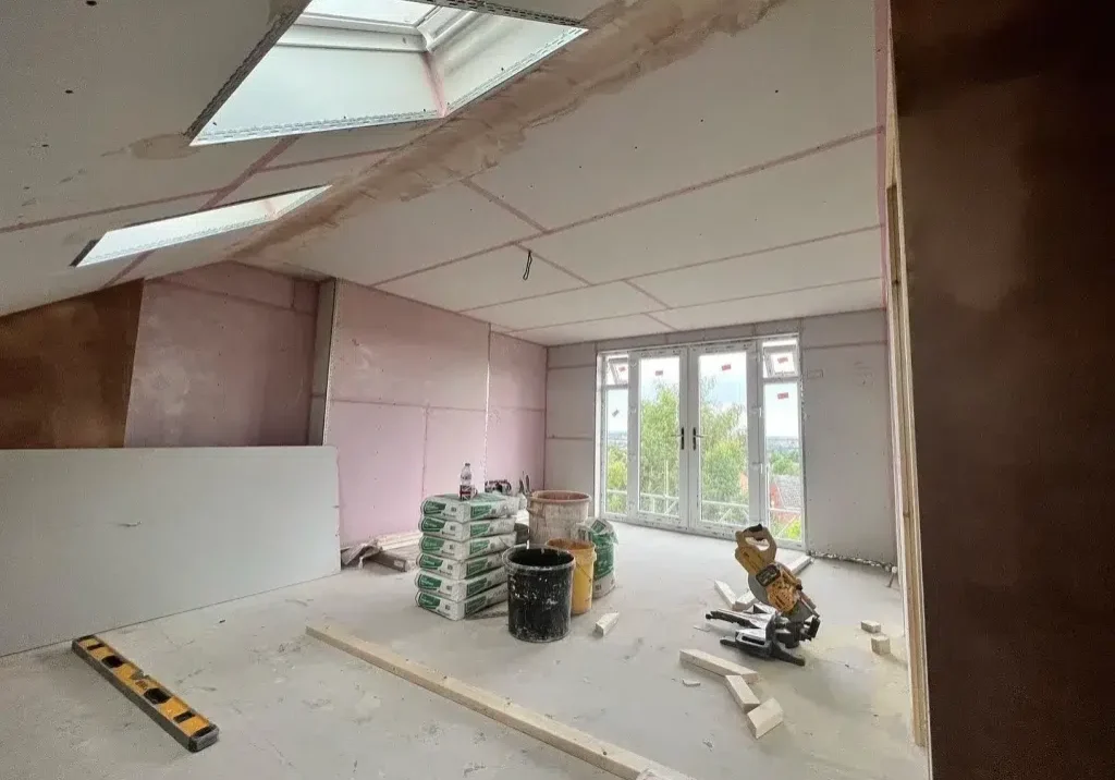 L-Shaped Dormer Loft Conversion Progress